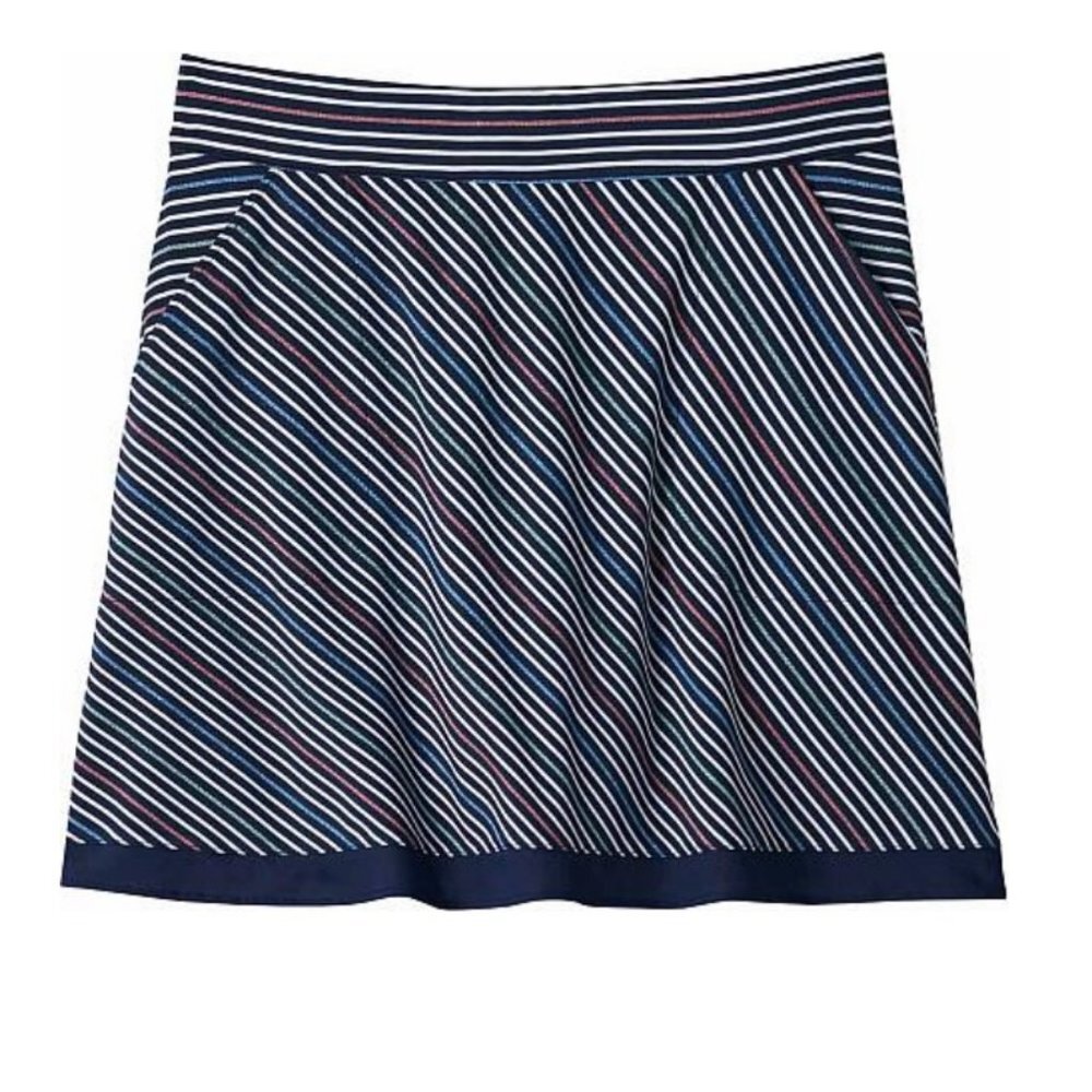 Peter Millar Womenswear Pinstripe Metallic Skort Interior Control Shortie